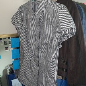 Formal Short Sleeved Button Up Top